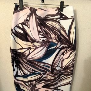 H&M Floral Print Pencil Skirt - size 8